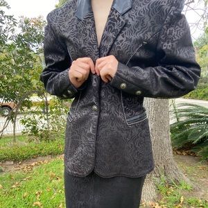 80s Vintage Leather suit